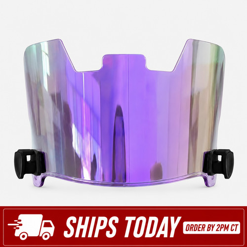 Football helmet visor - football, clear
